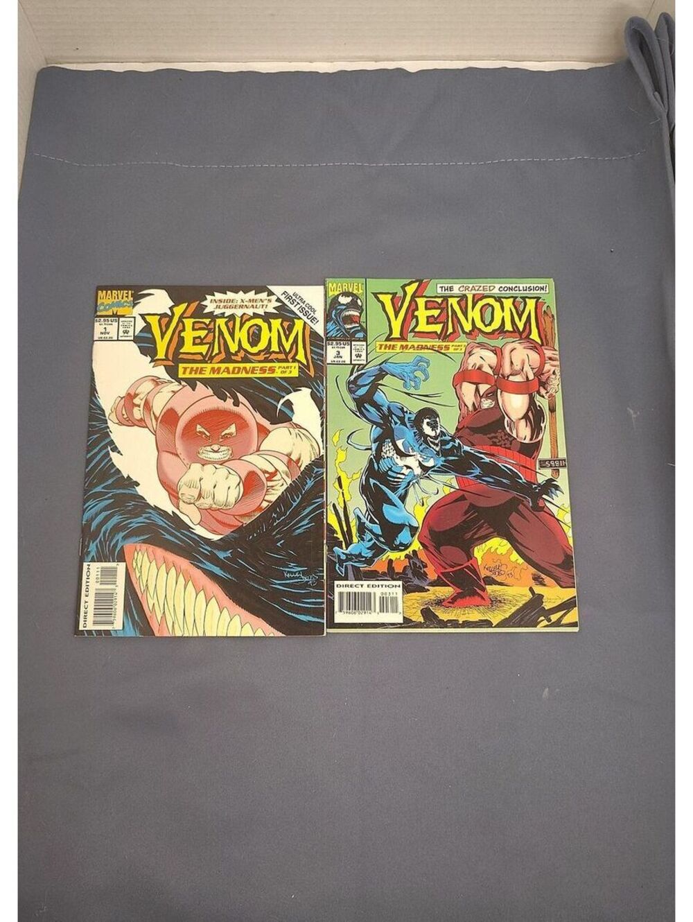 Venom The Madness #1 #3 Marvel Comics 1993 1994 Ann Nocenti Kelley Jones Lot